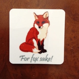 Picture of For fox sake fridge magnet