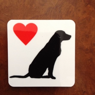 Picture of Labrador love fridge magnet