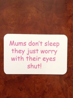 Picture of Mums worry fridge magnet