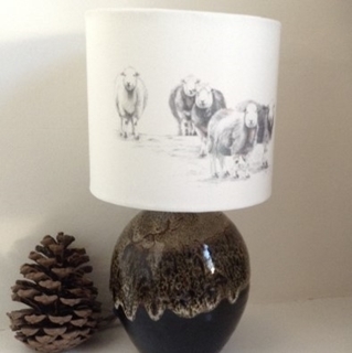 Picture of Herdwick sheep lampshade