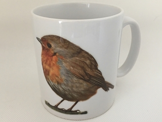 Picture of Robin red breast verse mug