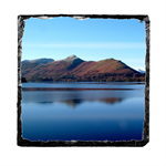 Picture of Catbells first snow slate coaster